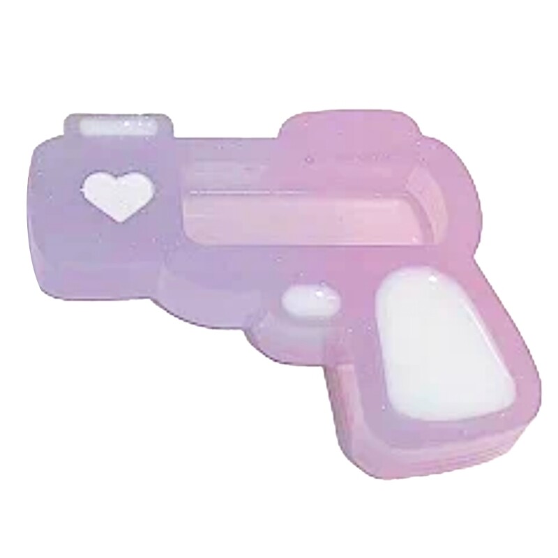 Resin Shaker Mold,Gun Shaped Silicone Mould for DIY Keychain Making