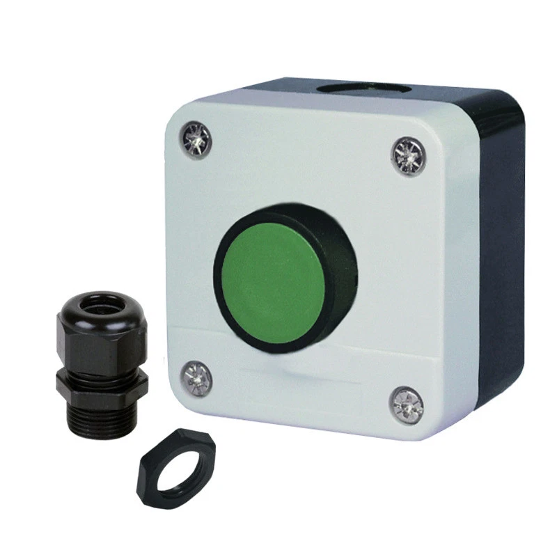 Drucktaster Taster Schalter 1-fach Impuls Aufputz IP65 f. Garagentor Antrieb Tor