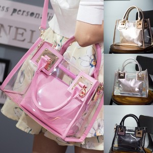 New Women Transpa See Through Bag Tote Shoulder Beach Jelly Image Is Loading New Women Transpa See Through Bag Tote Shoulder