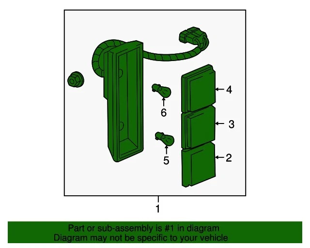 NUEVA LÁMPARA DE LUZ TRASERA LATERAL DE PASAJERO OEM GM 15148690 Chevy GMC C2500 K2500 92-07 Foto 3 de 4