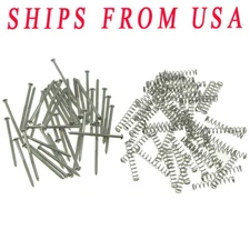 KAISH 50Pcs Bass Guitar Pickup Screws Springs Fits P or J Bass or P90 Pickup