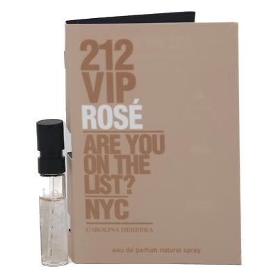 Carolina Herrera 212 VIP Rosé Eau de Parfum for Women Vial 0.05 oz NEW