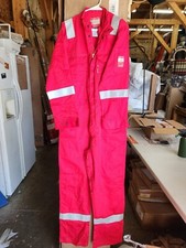 Portwest Men Bizflame 88/12 Iona Coveralls Flame Resistant Red Pockets M MED New