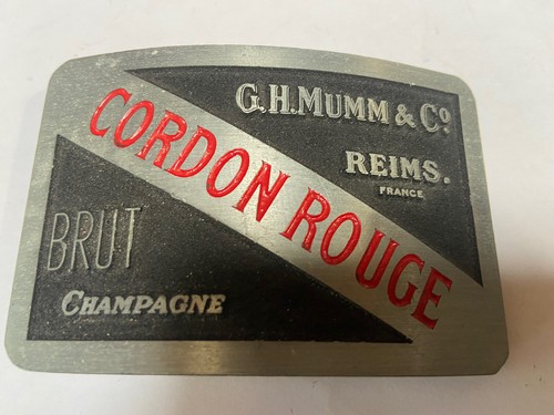 Rare Mumm Champagne Cordon Rouge Promotional belt buckle
