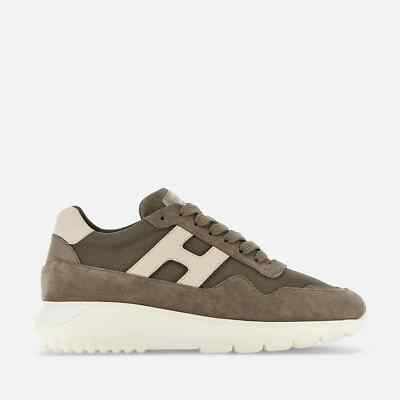 HOGAN - SCARPA DA UOMO CAMOSCIO E TESSUTO INTERACTIVE3  SABBIA  QH6546N