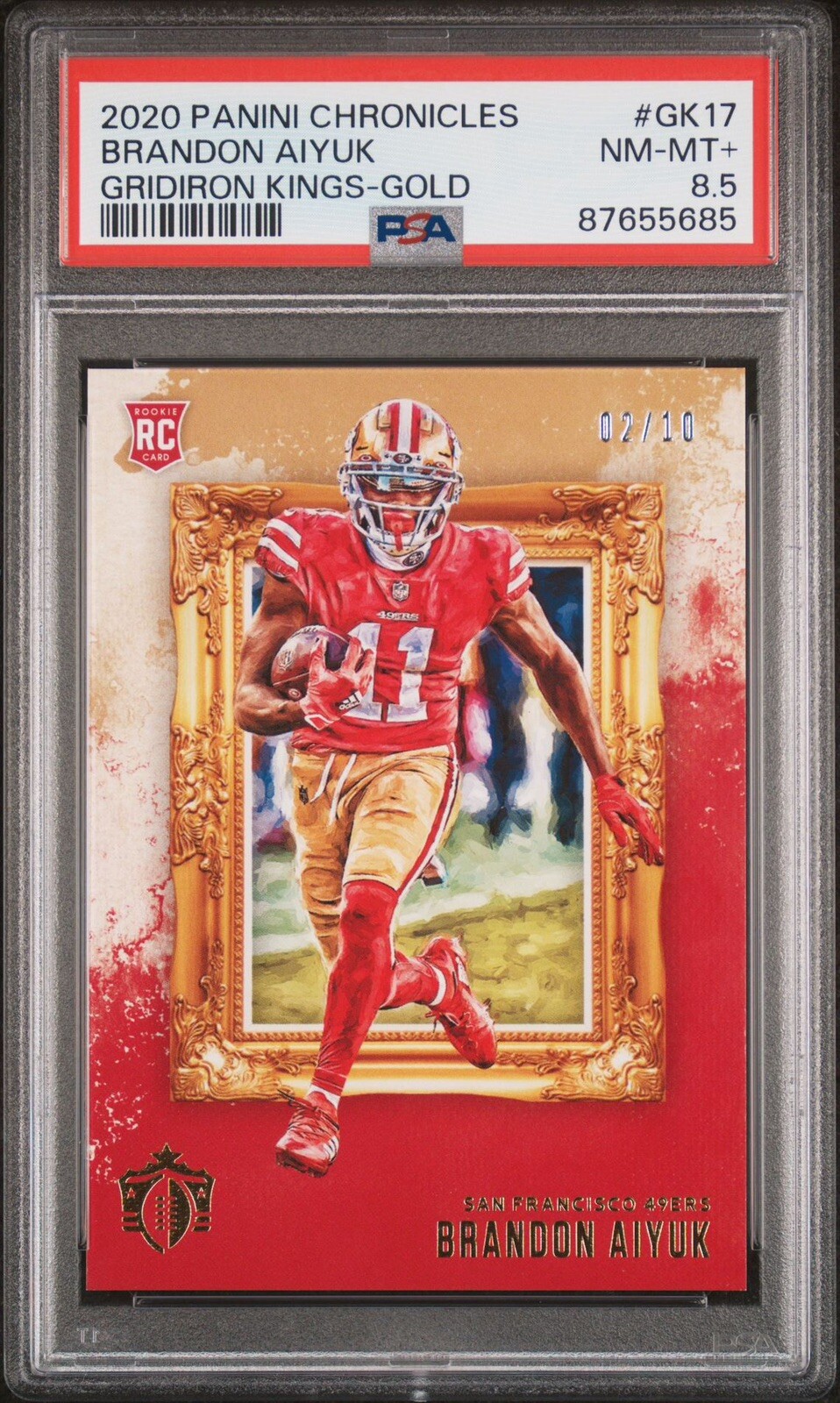 Brandon Aiyuk Panini Chronicles Gridiron Kings #GK17 Gold