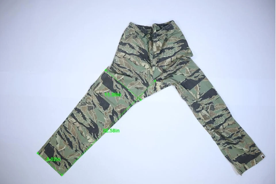 A Bathing Ape BAPE Mens Green Hawaiian Leaf Print Drawstring Waist Pants XL - Image 4 of 4
