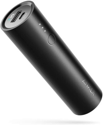 Anker 5000mAh Externer Akku Powerbank Handy Ladegerät Schwarz MFi certified