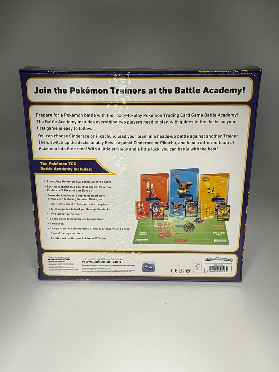 Pokémon TCG's Battle Academy box gets a 2022 update with Pikachu, Eevee and Cinderace decks and Pokémon V cards