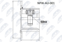 NPW-AU-001 Nty Gelenksatz, Antriebswelle FüR Audi,Seat,Vw