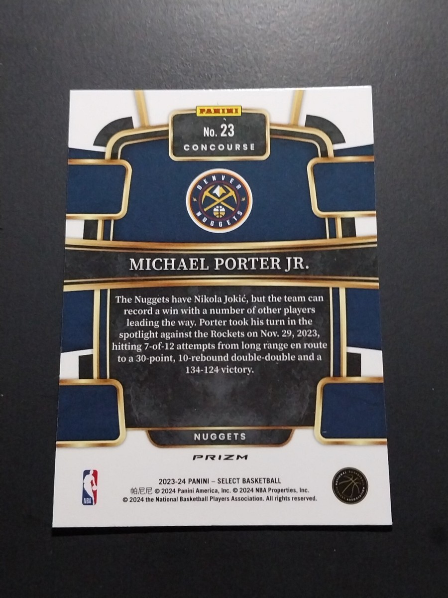 その他 Panini Select Michael Porter Jr /25 RPA 2023-24 Panini Select MICHAEL PORTER JR Tectonic Prizm Concourse