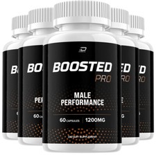 Boosted Pro Pills for Men, BoostedPro Official ED T-Level Support (5 Pack)