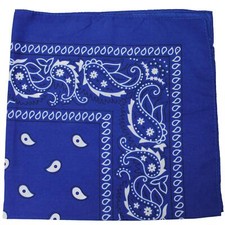 Pack of 3 X-Large Polyester Non Fading Paisley Bandanas 27 x 27 In - Party and