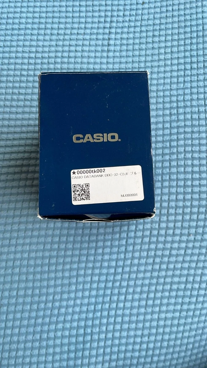CASIO DBC 32C 2JF TURQUOISE CALCULATOR WATCH MODULE 2888 VINTAGE