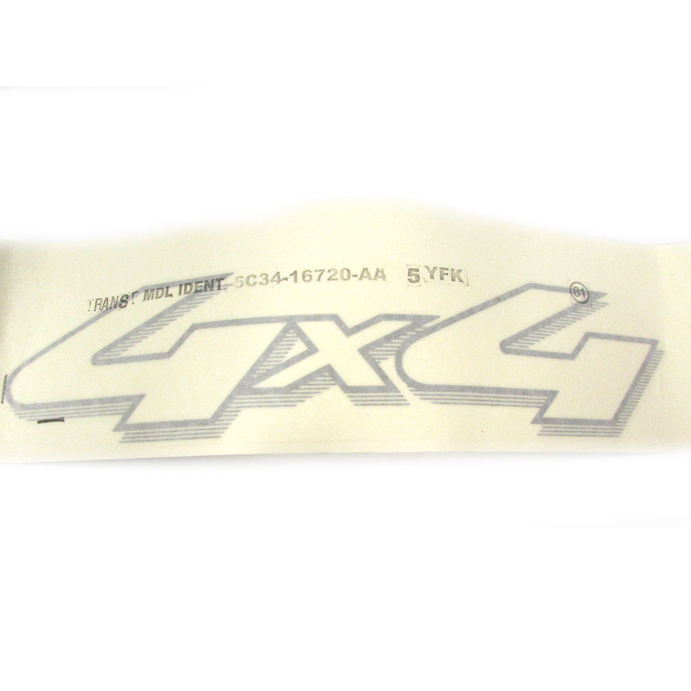 OEM Right OR Left 4x4 Decal Sticker Silver Metallic Super Duty 5C3Z ...
