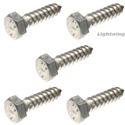 Fastenere 18-8 Stainless Steel Lag Bolts - 3/8 X 1-1/4 Hex Head (Qty 50)-760362