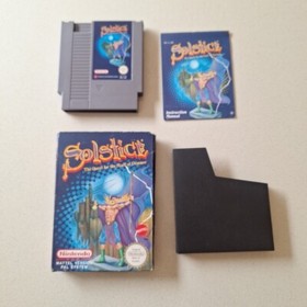 Nintendo NES Game Pak Game Solstice Game Manual Sleeve  Box PAL