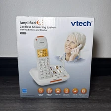 Vtech Amplified Cordless Answering System Big Buttons & Display SN5127 NEW!