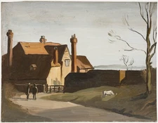 Attrib. Philip Hugh Padwick ROI RBA (1876-1958) - Oil, A Morning Chat