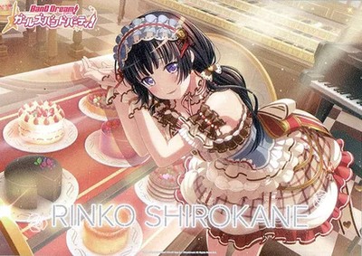 Poster A2 Clear Poster Roselia Rinko Shirokane ''BanG Dream! Girls Band Party!''
