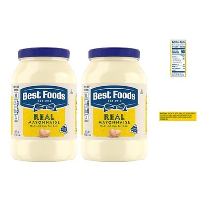 Creamy Gluten Free Real Mayonnaise 48 oz Twin Pack - Kosher Certified Delight