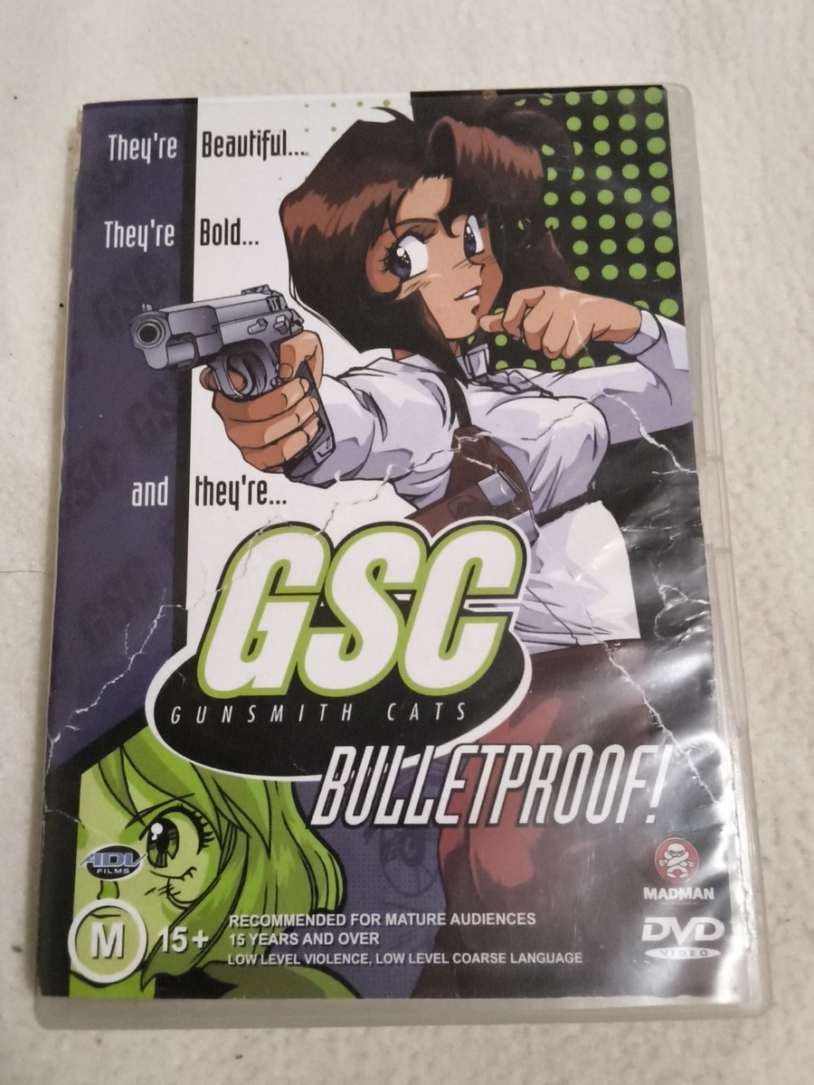 Gunsmith Cats Bulletproof Anime DVD Madman Region 4 PAL | eBay
