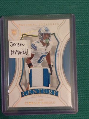 2024 Panini National Treasures Terrion Arnold RC Century Materials 3-Color Patch
