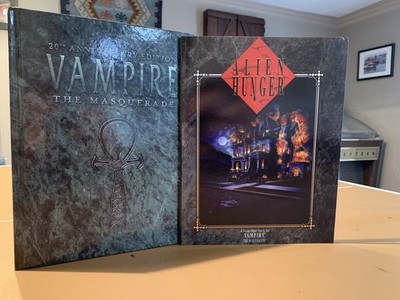 20th Anniversary Vampire the Masquerade Hardcover COLOR  + Alien Hunger POD
