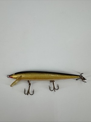 Vintage Rapala Original Gold Wobbler Floating Finland Minnow Lure
