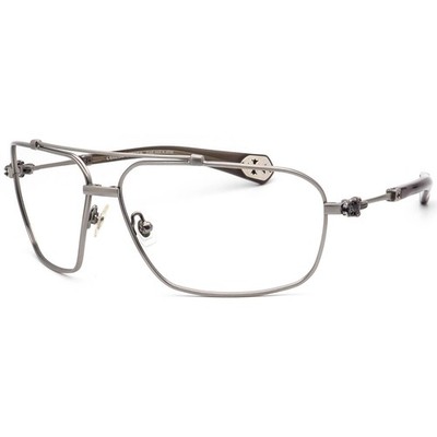 Chrome Hearts Sunglasses Frame Only Oral Antique Silver Pilot