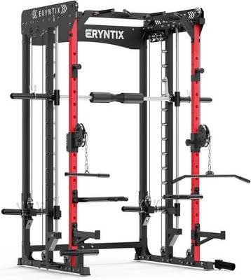 2600LBS Smith Machine with Power Rack Cable Cossover All-in-One Home Gym Workout