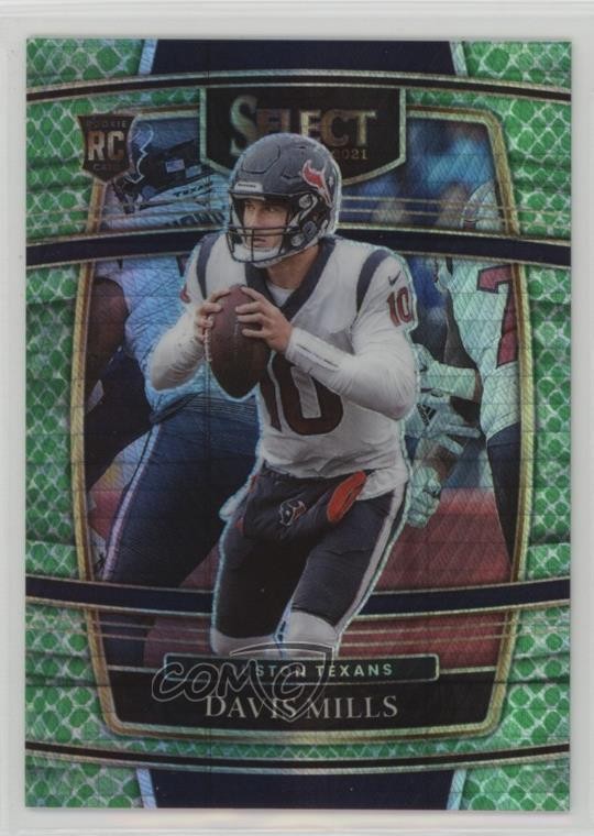2021 Panini Select Concourse Dragon Scale Prizm 86/89 Davis Mills #65 0w94