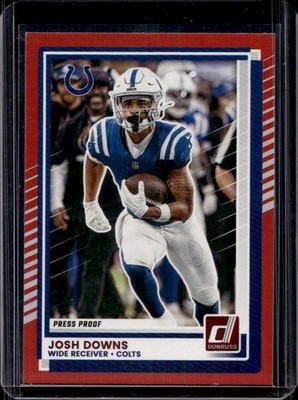 2025 Panini Donruss - Red Press Proof- Josh Downs #42