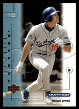 2002 Upper Deck Ovation Shawn Green #42 Los Angeles Dodgers MLB Baseball Base 