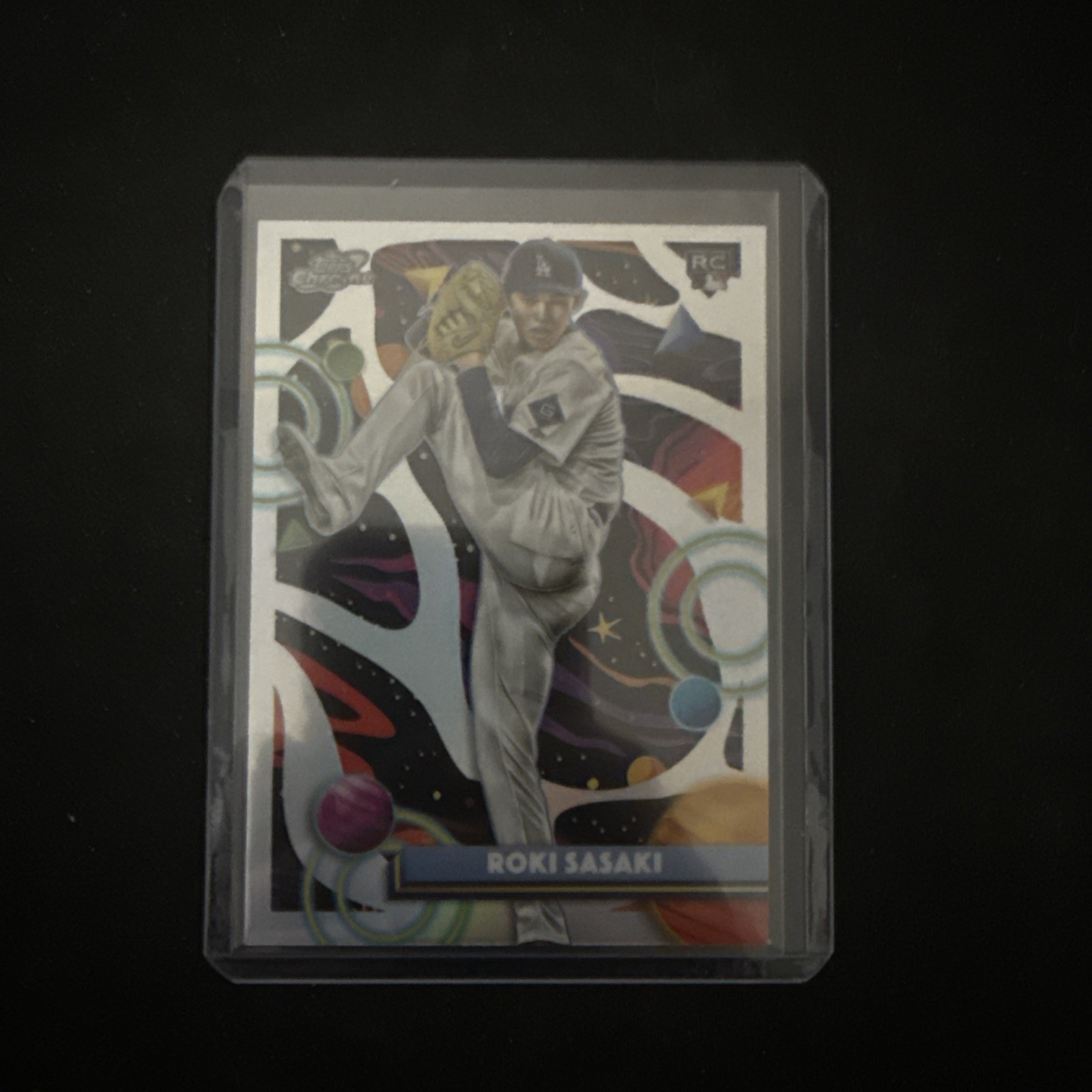 2025 Topps Chrome Cosmic Roki Sasaki Refractor Rookie Card #68 ⚾️ Dodgers RC