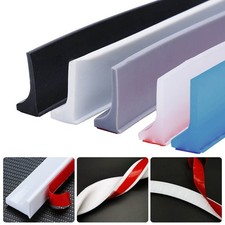 Silicone Bathroom Water Stopper Seal Strip Shower Dam Dry Wet Separation Barrier