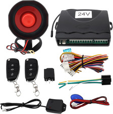 Universal 24V Auto Car Alarm Keyless Entry System for Truck/Suv with Remote Cont