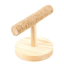 Bird Stand Wooden Table Perch with Base Grinding Claw Toy for Parrot