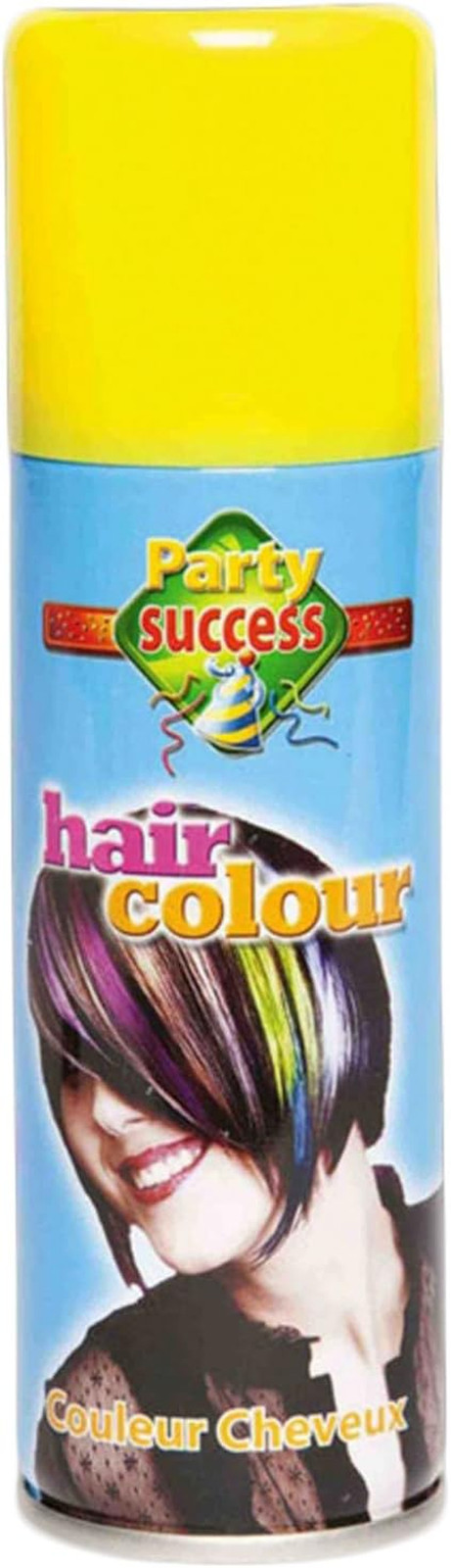 HOT LOOK LDIES WOMENS MENS UNISEX FANCY DRESS NOVELTEY HAIR SPRAY WHITE BLACK YE