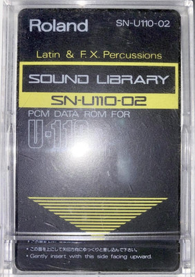 Roland SN-U110-02 SOUND LIBRARY Latin & F.X. Percussions PCM DATA ROM for U-110