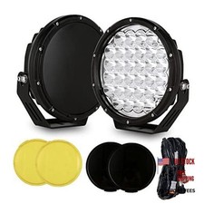 9 Inch Round Led Offroad Lights Pair 320w Amber Driving Lights Super Bright