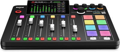 RODE RODECaster Pro II Integrated Audio Production Studio-BARELY USED W DUST-COV