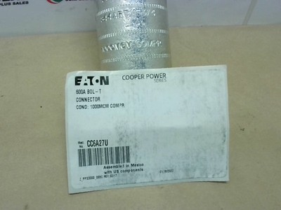 Eaton Cooper Power CC6A27U Bol-T 600A Compression Connector 1000MCM-New In Box