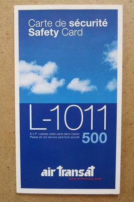 Safety Card - air transat (Kanada) - L-1011 - 500 (2002)