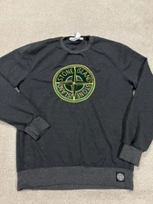 Stone Island Shirt Mens 2xl Xxl Gray Sweater Outdoor Casual Long Sleeve