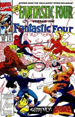 Fantastic Four (1961) # 374 (8.0-VF) Secret Defenders 1993