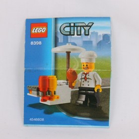 LEGO City 8398 BBQ Stand from 2009 with Instruction Manual