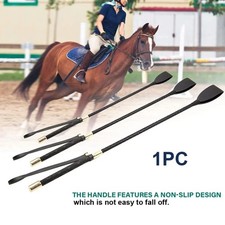 HORSE RIDING CROP FAUX LEATHER BLACK LOOK WHIP EQUESTRIAN STICK GIRLS NOISY SLAP