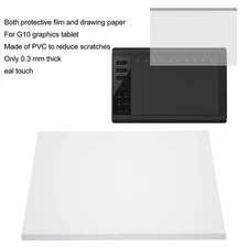 Drawing Tablet Screen Protector Multifunctional Real Touch 0.3mm Thick Drawing