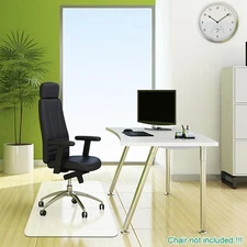 PVC Transparent Home Office Pad Desk Chair Non-Slip Floor Mat Cushion Protection